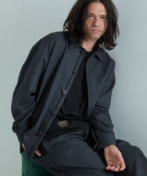 【EGO TRIPPING(エゴトリッピング)】【予約販売10月下旬～11月上旬入荷】 Woolnapp　shirts ウールシャツ(616506)