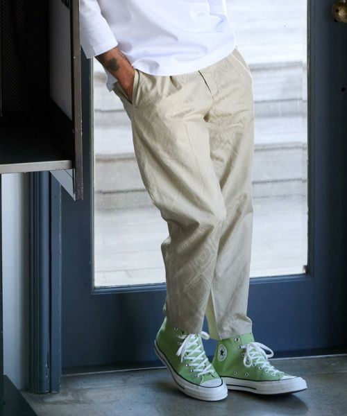 【THEOREM(セオレム)】Shadow Argyle Pattern Ankle Tapered Pants シャドウアーガイル柄テーパードパンツ(TRM25-P018S)