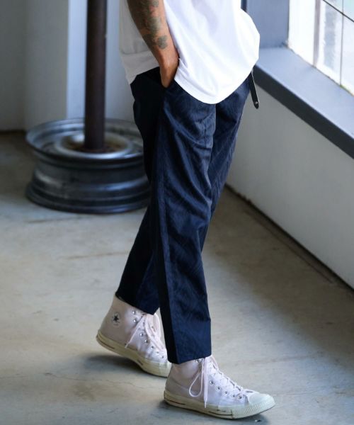 【THEOREM(セオレム)】Shadow Argyle Pattern Ankle Tapered Pants シャドウアーガイル柄テーパードパンツ(TRM25-P018S)