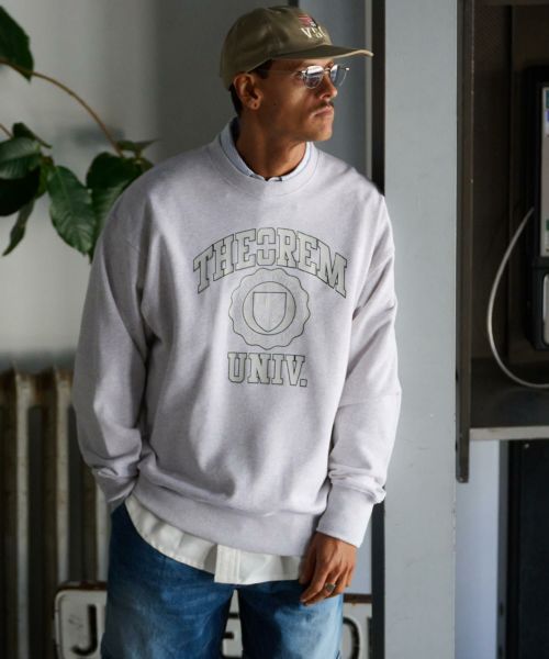 【THEOREM(セオレム)】Printed College Sweat スウェット(TRM25-T036S)