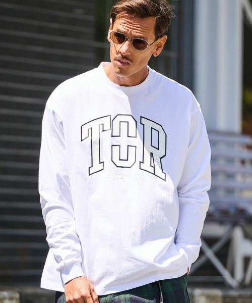 【THEOREM(セオレム)】Printed College LS Tee ロンTシャツ(TRM25-T035S)
