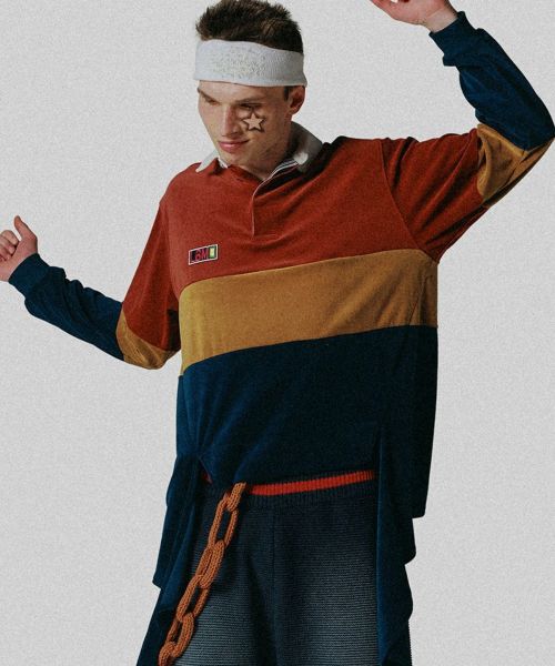 【LIBRIO MENDONCA(リブリオメンドンサ)】【予約販売ご注文から1週間後出荷】 RIBBON POLO SHIRT ポロシャツ(LM-25aw-2219)