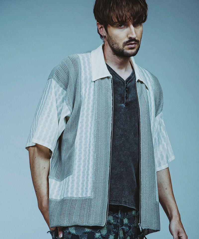 OVERSIZED TWEED KNIT CARDIGAN (受注予約受付終了) – ABYTS