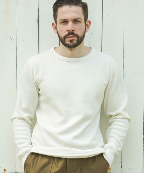 【MROLIVE(ミスターオリーブ)】【予約販売11月上旬～中旬入荷】HEAT THERMAL -INNER CREW NECK SHIRT カットソー(M253140)