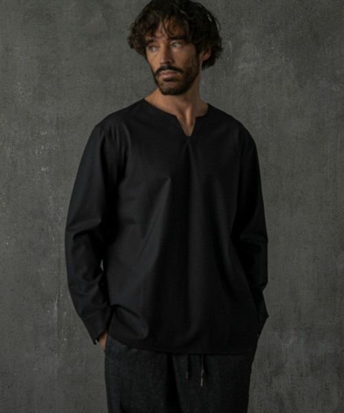 【C DIEM(カルペディエム)】【予約販売9月下旬～10月上旬入荷】Key Neck T ロングスリーブTシャツ(MST-25004)