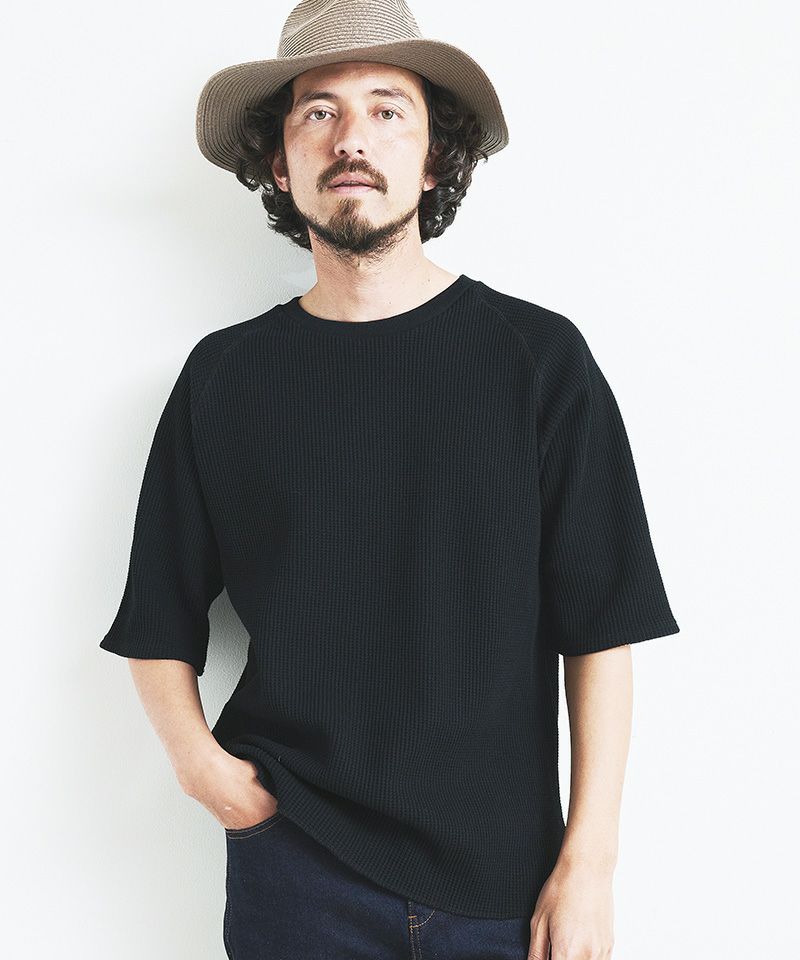 Magine(マージン)】CTN WAFFLE RAGLAN C-N TEE S-S ラグラン