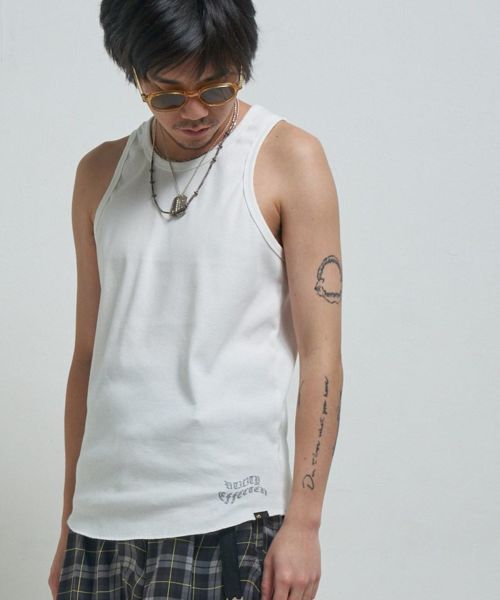 【EFFECTEN(エフェクテン)】【予約販売6月上旬～中旬入荷】 Round tank top タンクトップ(efite-18)