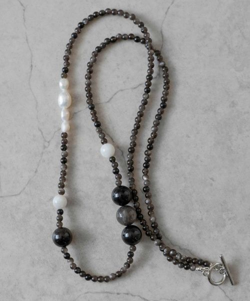 【SENTI(センティ)】【予約販売ご注文から1ヶ月後出荷】-JYUZU- NECKLACE&BRACELET 天然石-数珠-ネックレス&4連ブレスレット(2040)