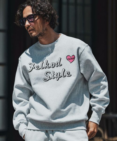 【felkod(フィルコッド)】【予約販売9月下旬～10月上旬入荷】 Brushed Lining Hearvy Sweat Pullover トレーナー(F25A220)