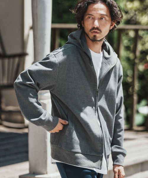 【felkod(フィルコッド)】【予約販売9月上旬～中旬入荷】 Soft Drape Zip Up Parka ジップパーカー(F25A160)