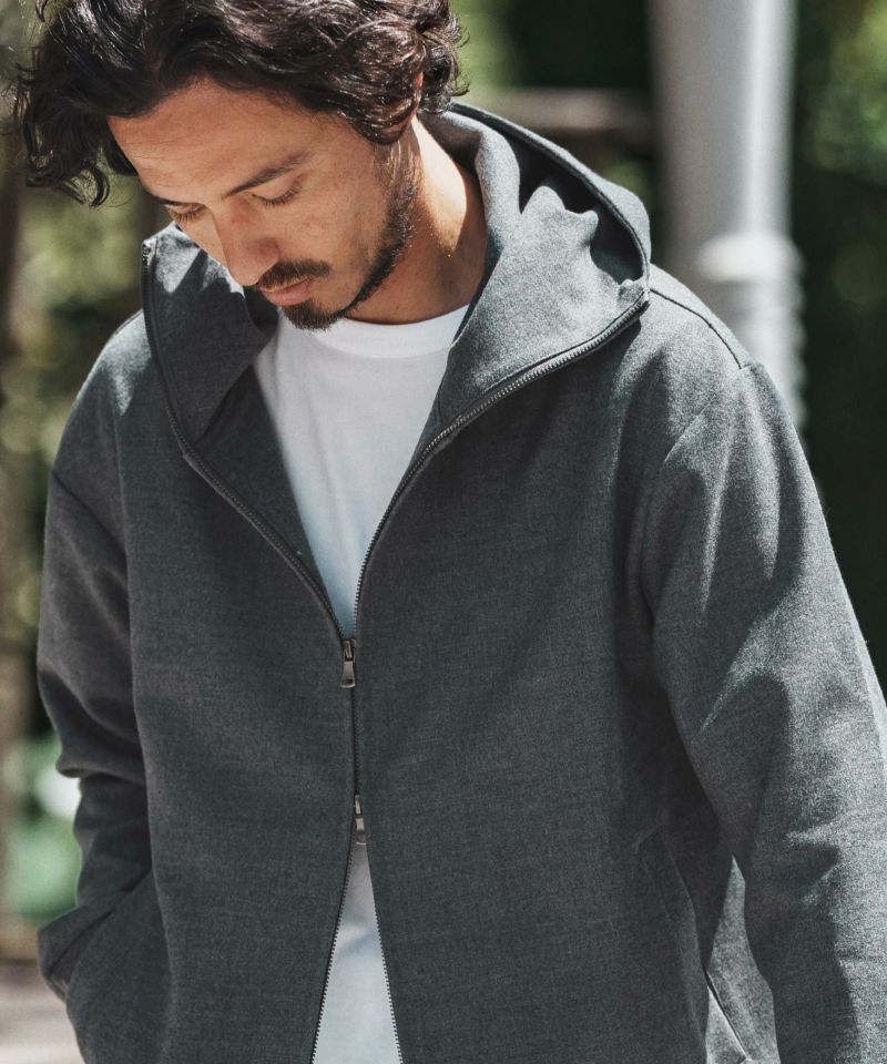 ソンフン Artist Made パーカー フーディー チャコール 【M】 CAMBIO(カンビオ)】Short Micro Fur Pullover Parka パーカー