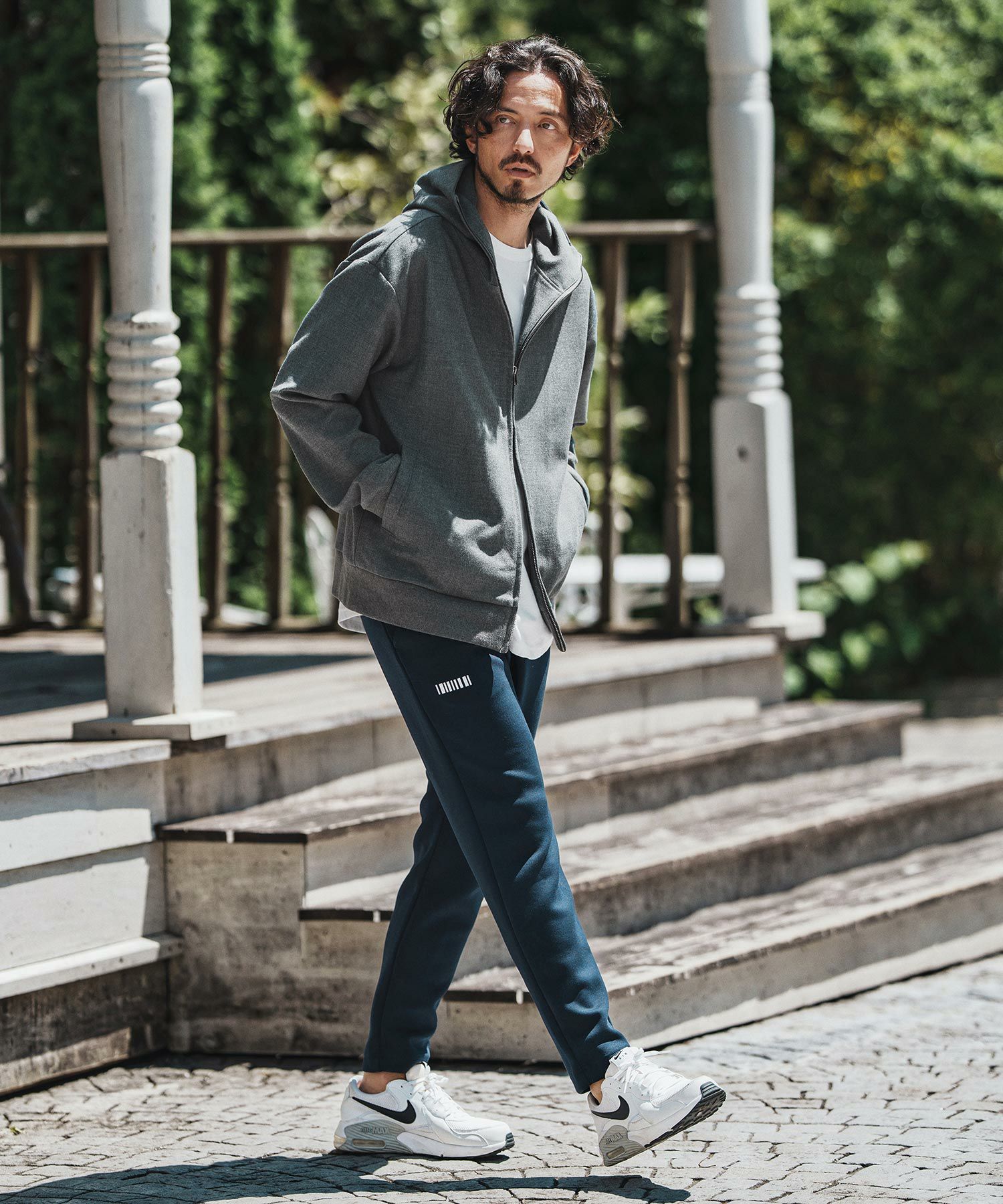 felkod(フィルコッド)】Soft Drape Zip Up Parka ジップパーカー