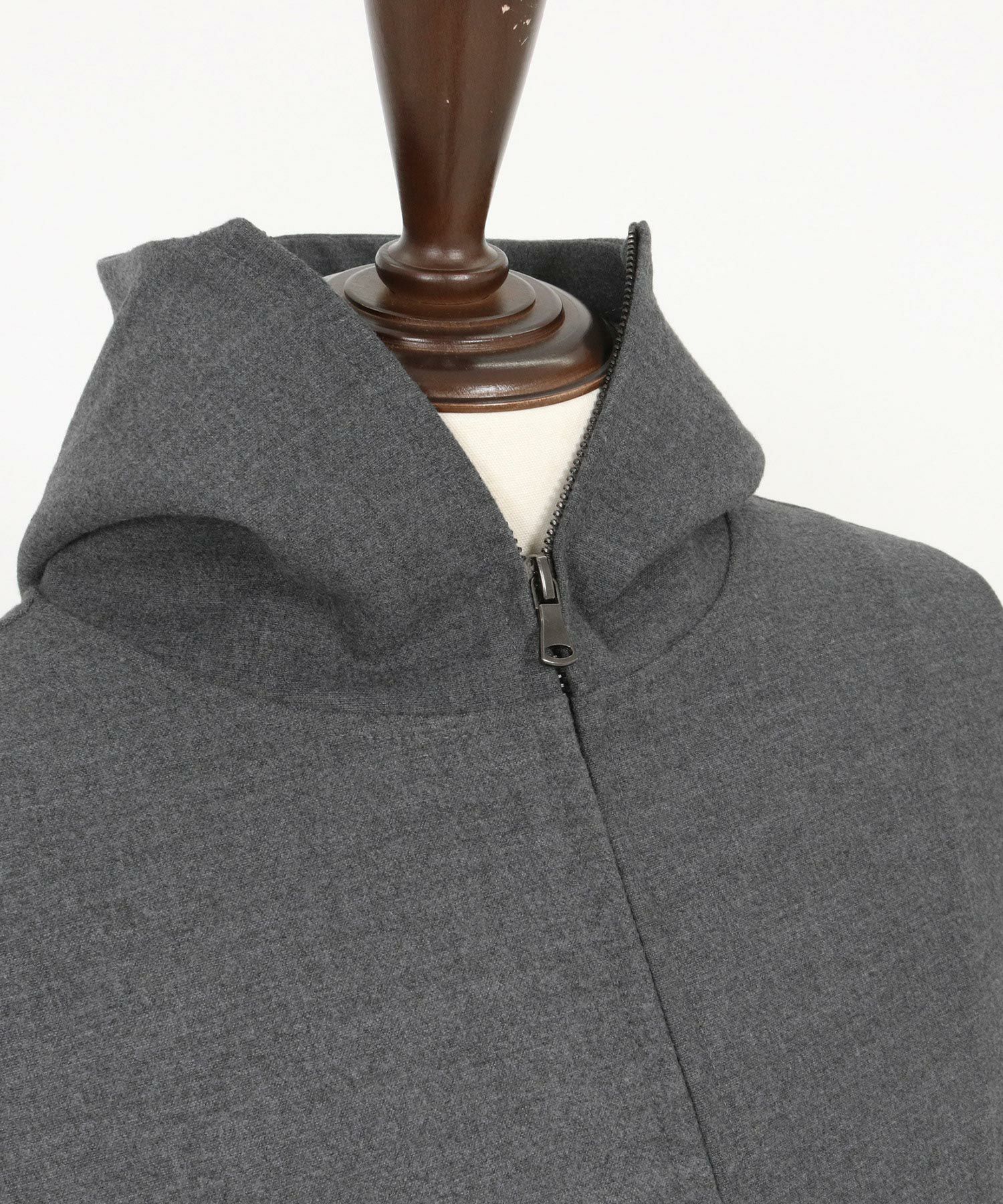 felkod(フィルコッド)】Soft Drape Zip Up Parka ジップパーカー