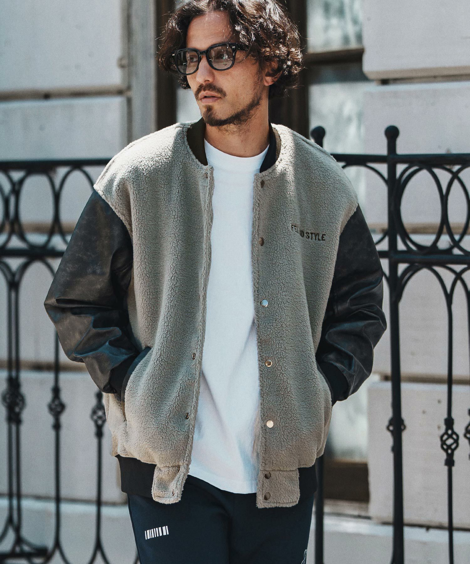 felkod(フィルコッド)】Soft Boa Stadium Jumper スタジアムジャンパー