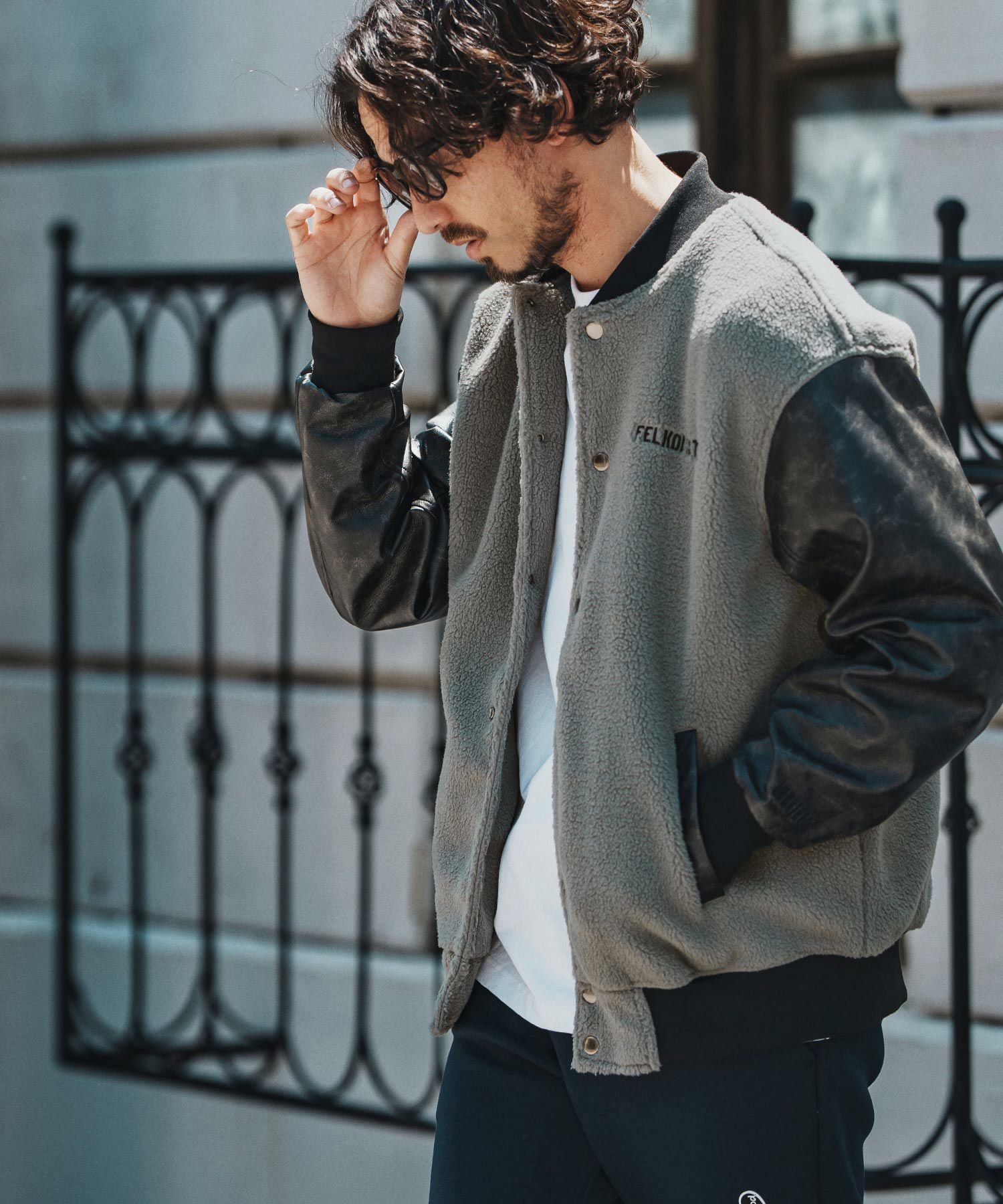 felkod(フィルコッド)】Soft Boa Stadium Jumper スタジアムジャンパー