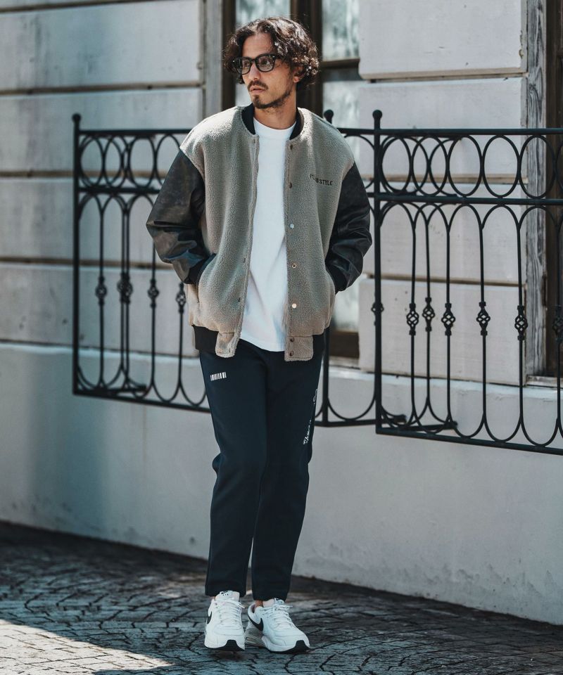 felkod(フィルコッド)】Soft Boa Stadium Jumper スタジアムジャンパー