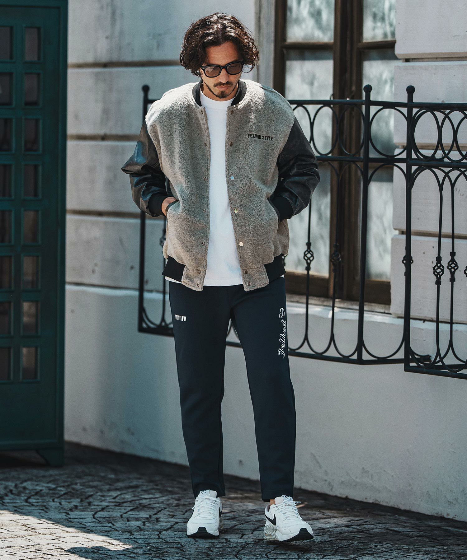 felkod(フィルコッド)】Soft Boa Stadium Jumper スタジアムジャンパー