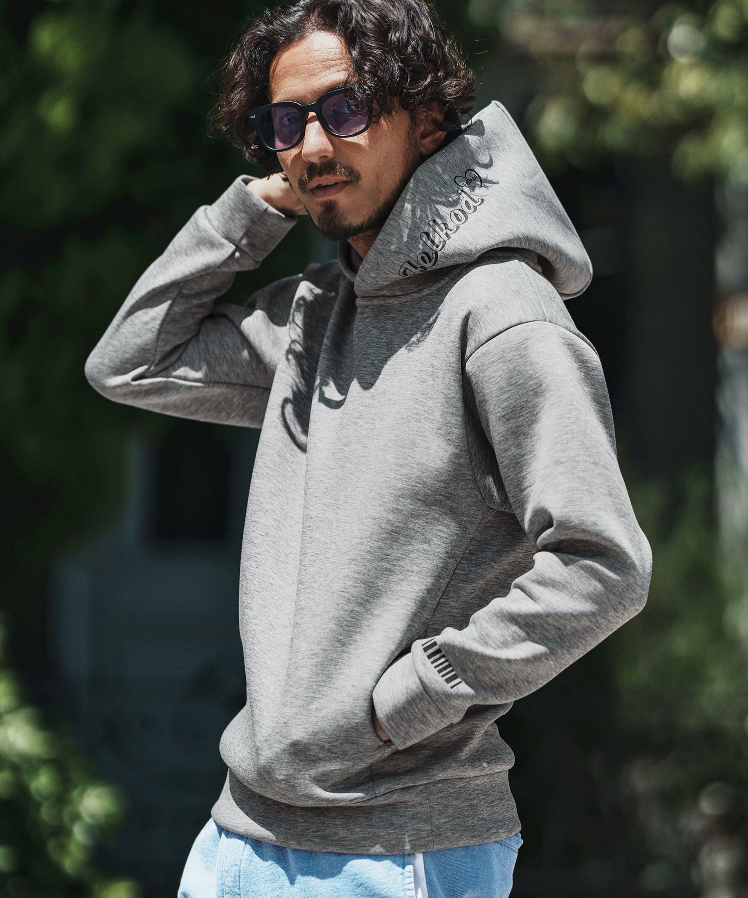 felkod(フィルコッド)】Print Cardboard Knit Parka パーカー