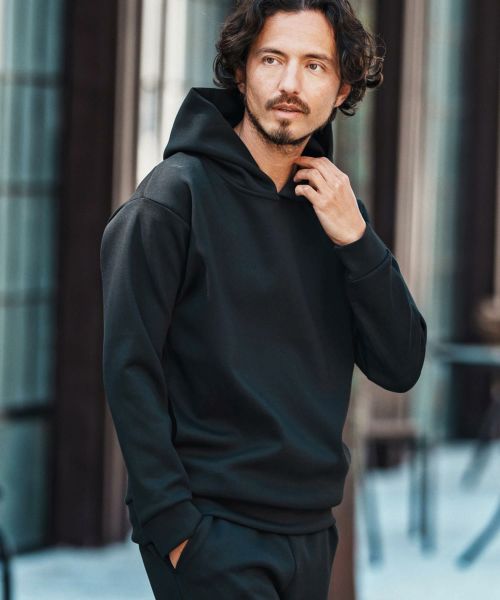 【felkod(フィルコッド)】Print Cardboard Knit Parka パーカー(F25A300)