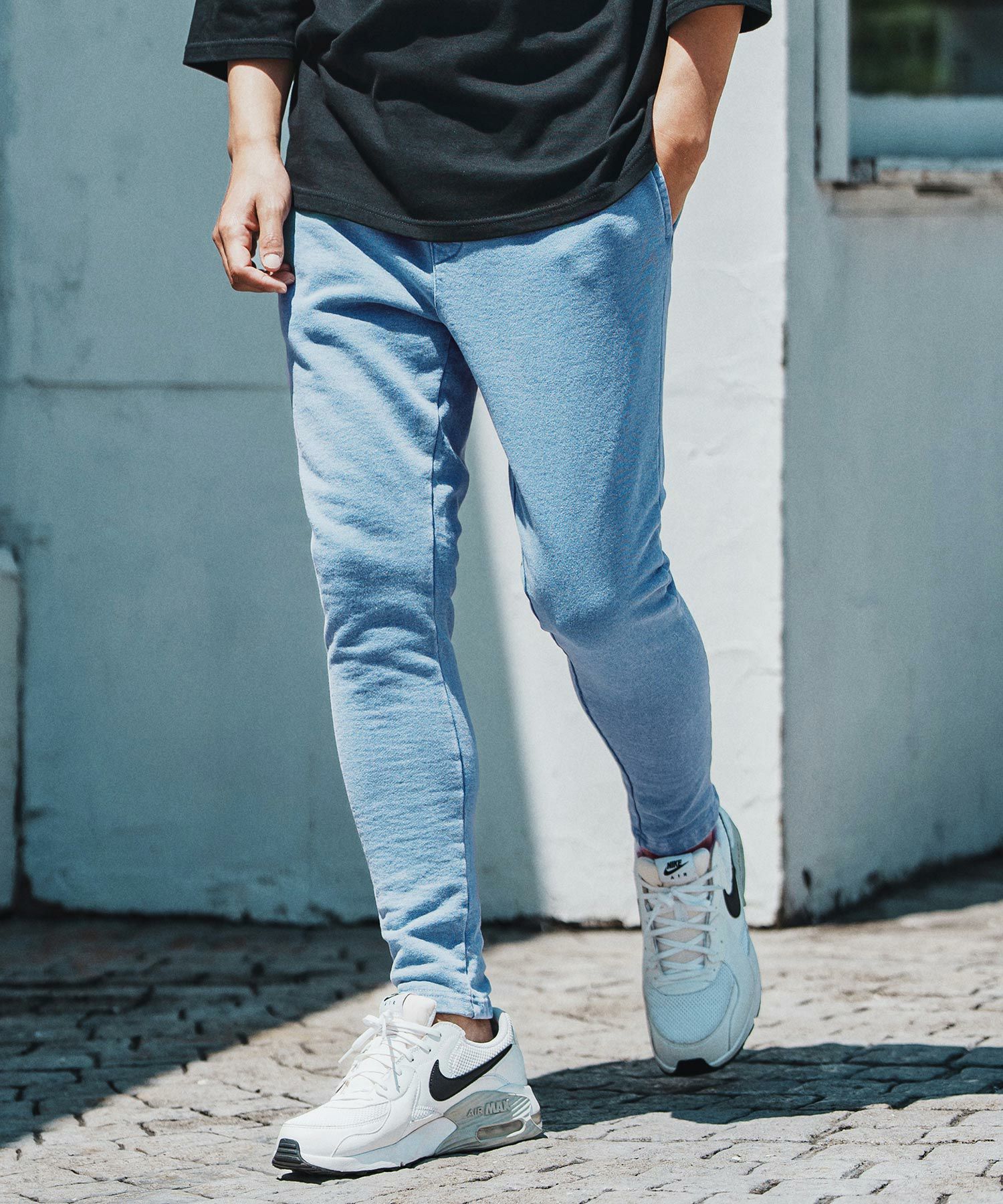 felkod(フィルコッド)】 Knit Denim Spindle Pants スピンドルパンツ