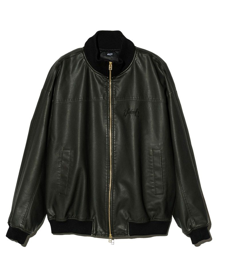 glamb モカシン ブラック/レッド glamb（グラム）の「High cut leather sneakers / ハイカット