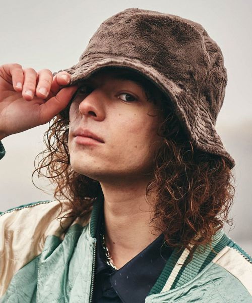 【glamb(グラム)】【予約販売10月下旬～11月上旬入荷】Reversible Boa Bucket Hat リバーシブルボアバケットハット(GB0325-CP03)