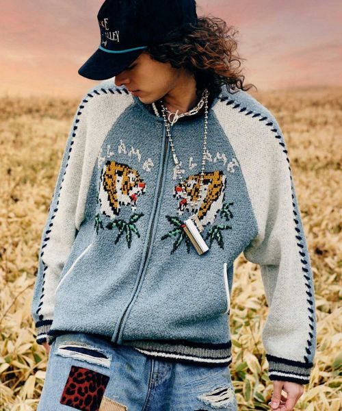 【glamb(グラム)】【予約販売10月下旬~11月上旬入荷】Knit Ska Jumper ニットスカジャンパー(GB0325-JKT02)