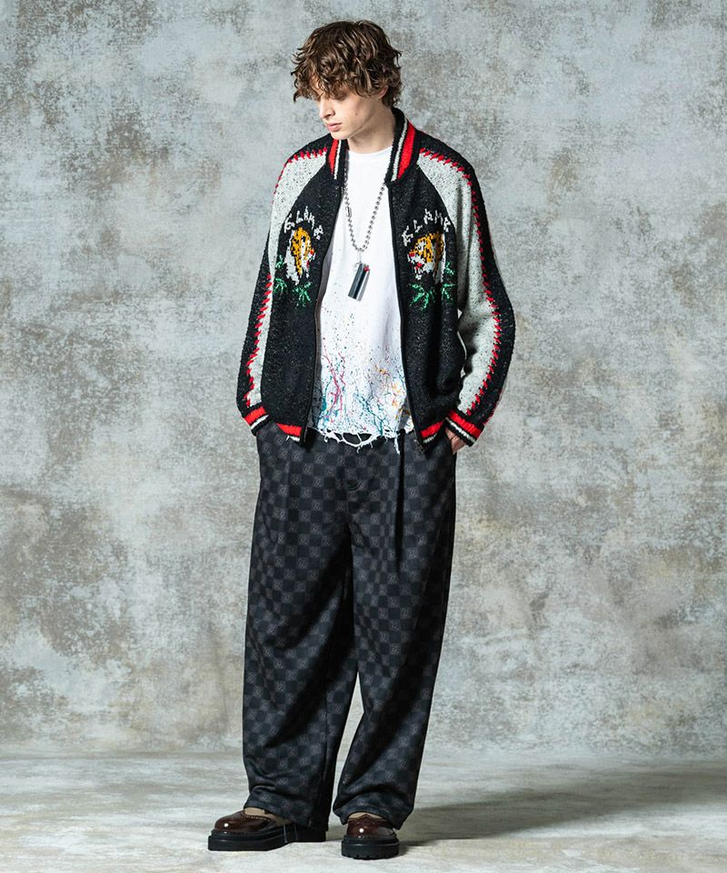 glamb　スカジャン　Mサイズ glamb 「glamb」 スカジャン M ネイビー メンズ : ZOZOTOWN