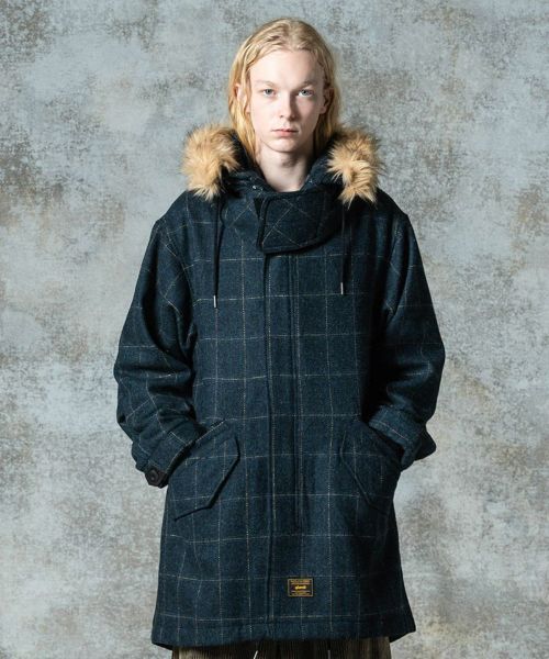 【glamb(グラム)】【予約販売10月下旬～11月上旬入荷】High Neck Mods Coat ハイネックモッズコート(GB0325-JKT12)