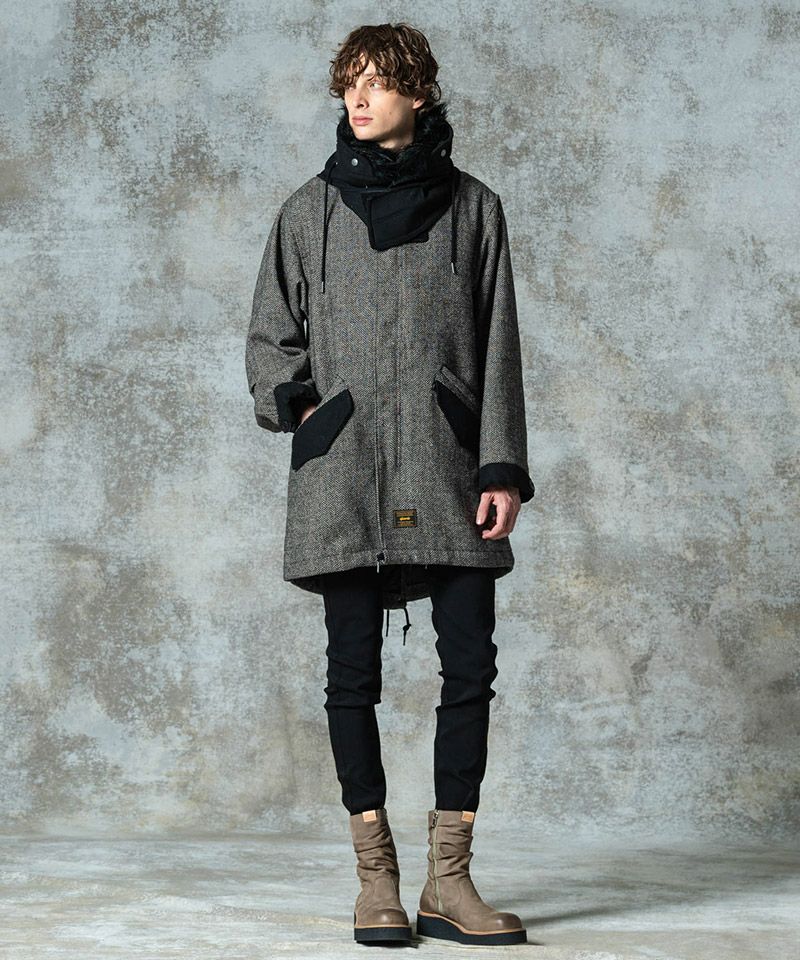 glamb(グラム)】High Neck Mods Coat ハイネックモッズコート(GB0325