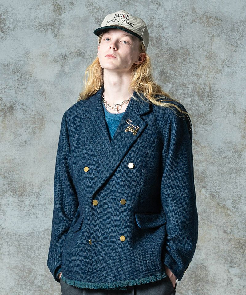 glamb(グラム)】Damage Tailored Jacket ダメージテーラードジャケット