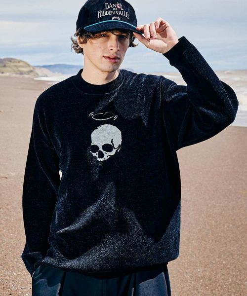 【glamb(グラム)】【予約販売9月下旬～10月上旬入荷】Skull Molle Knit スカルモールニット(GB0325-KNT04)