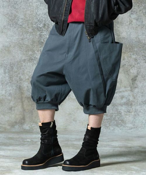 【glamb(グラム)】【予約販売9月下旬～10月上旬入荷】Sarrouel Rib Cropped Pants サルエルリブクロップドパンツ(GB0325-P13)