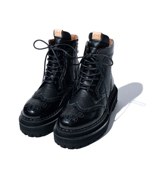 【glamb(グラム)】【予約販売9月下旬～10月上旬入荷】Platform Country Boots プラットフォームカントリーブーツ(GB0325-AC01)