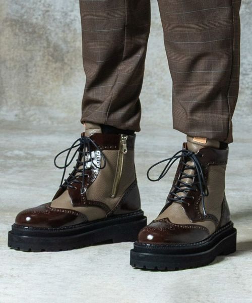 【glamb(グラム)】【予約販売9月下旬~10月上旬入荷】Platform Country Boots プラットフォームカントリーブーツ(GB0325-AC01)