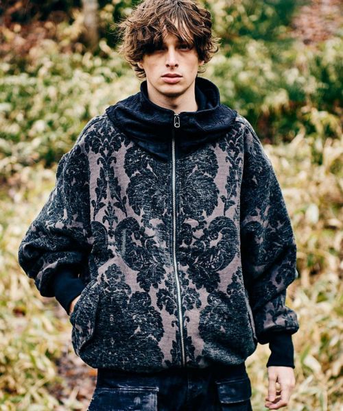 【glamb(グラム)】【予約販売9月下旬～10月上旬入荷】Drape High Neck Jacket ドレープハイネックジャケット(GB0325-JKT09)
