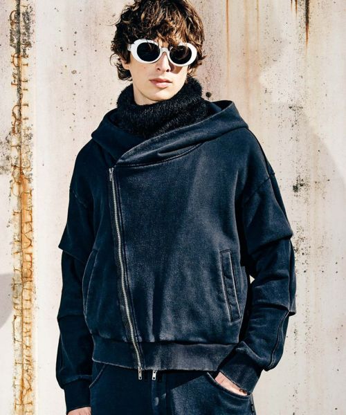 【glamb(グラム)】【予約販売9月下旬～10月上旬入荷】Distorted Riders Hoodie ディストーテッドライダースフーディ(GB0325-CS23)