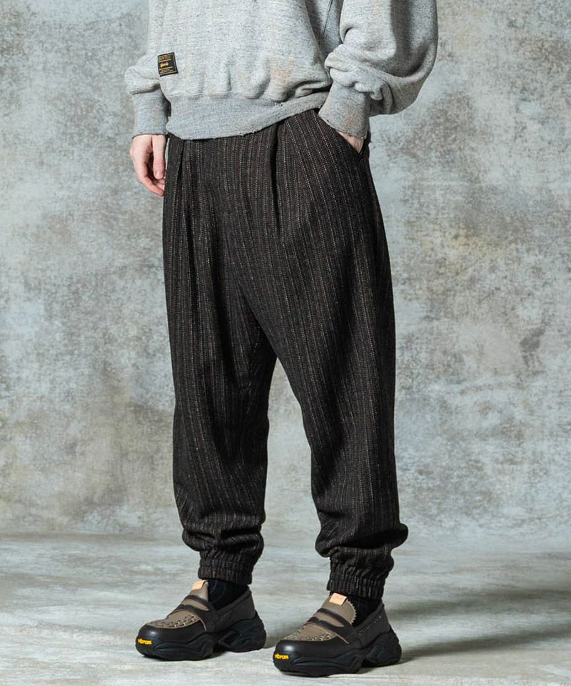 glamb(グラム)】Deformed Tweed Slacks デフォームツイードスラックス