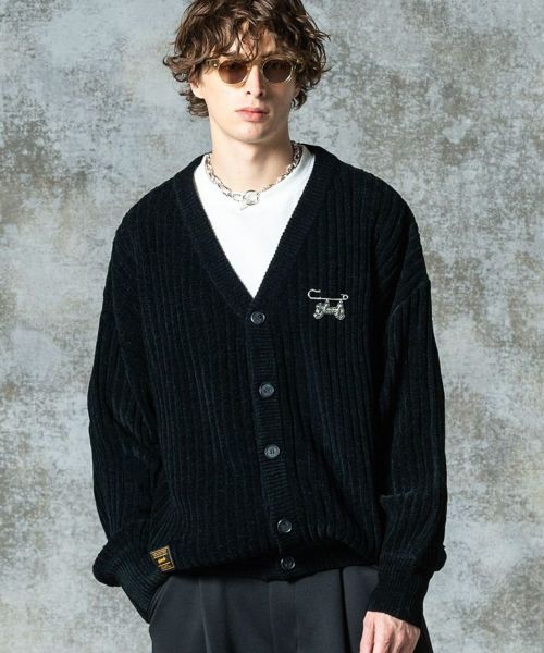 【glamb(グラム)】【予約販売8月下旬～9月上旬入荷】Wide Sleeves Cardigan ワイドスリーブカーディガン(GB0325-KNT11)