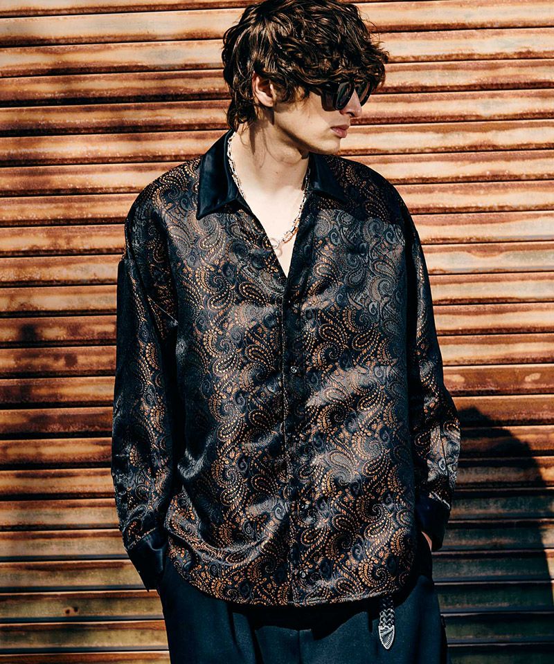 glamb(グラム)】Paisley Skipper Shirt ペイズリースキッパー
