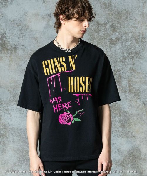 【glamb(グラム)】【予約販売8月下旬～9月上旬入荷】GUNS N ROSES Graffiti T-Shirt ガンズアンドローゼスグラフィティＴシャツ(GB0325-CS01)