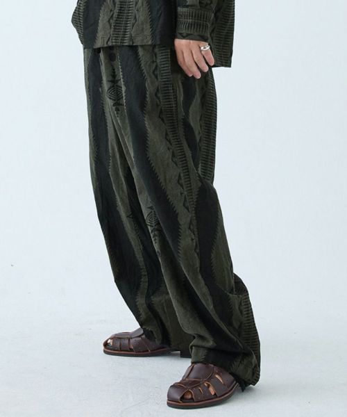 【EGO TRIPPING(エゴトリッピング)】【予約販売9月中旬～下旬入荷】FOLKESTRIPE TROUSERS イージーパンツ(626505)