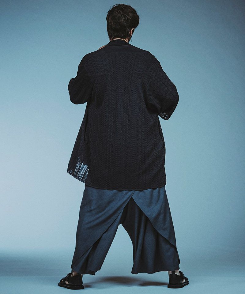 NO iD.ノーアイディー　TR トラウザードレープバギーパンツ　Size 2 30%OFF【NO ID.(ノーアイディー)】ｷﾞｬｻﾞｰﾊﾞｷﾞｰﾄﾞﾚｰﾌﾟﾄﾗｳｻﾞｰｽﾞ パンツ