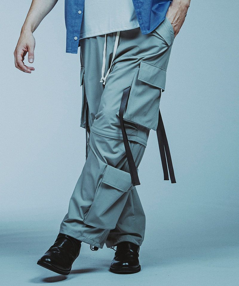 30%OFF【NO ID.(ノーアイディー)】ｲｰｼﾞｰﾜｲﾄﾞﾃｸﾉPT カーゴパンツ(856006