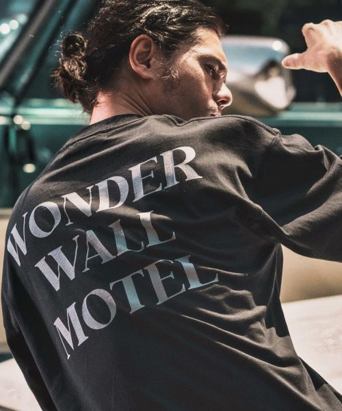 【WONDER WALL MOTEL(ワンダーウォールモーテル)】【予約販売9月上旬～中旬入荷】 WWM 7oz  L-SL T カットソー(102625)