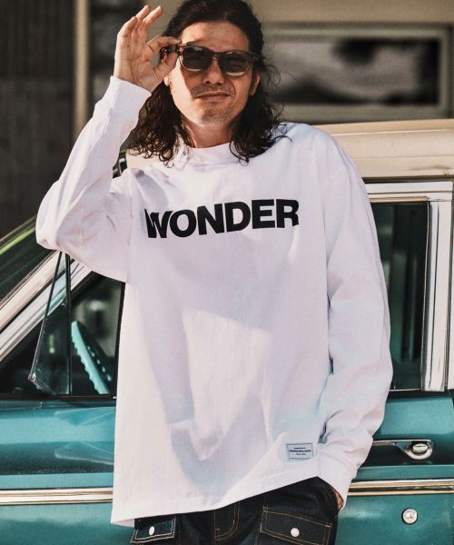 【WONDER WALL MOTEL(ワンダーウォールモーテル)】【予約販売9月上旬～中旬入荷】 WONDER　7oz L-SL T カットソー(102525)