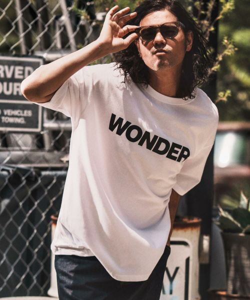 【WONDER WALL MOTEL(ワンダーウォールモーテル)】【予約販売9月上旬～中旬入荷】 OVER SIZE WONDER T  Tシャツ(102325)