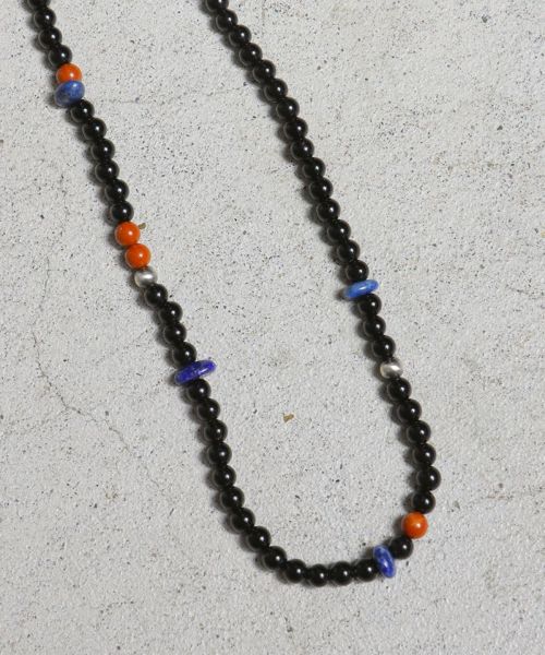 【VIVIFY(ビビファイ)】【予約販売ご注文から1ヶ月半後出荷】 Round stone & Navajo Pearl Necklace ナバホパールネックレス(VFN-331)