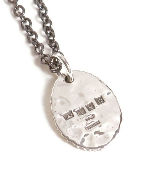 【VIVIFY(ビビファイ)】【予約販売ご注文から1ヶ月半後出荷】 Hallmarks Plate Necklace-Mirror finish ペンダントヘッドハンマードミラー(VFN-321)