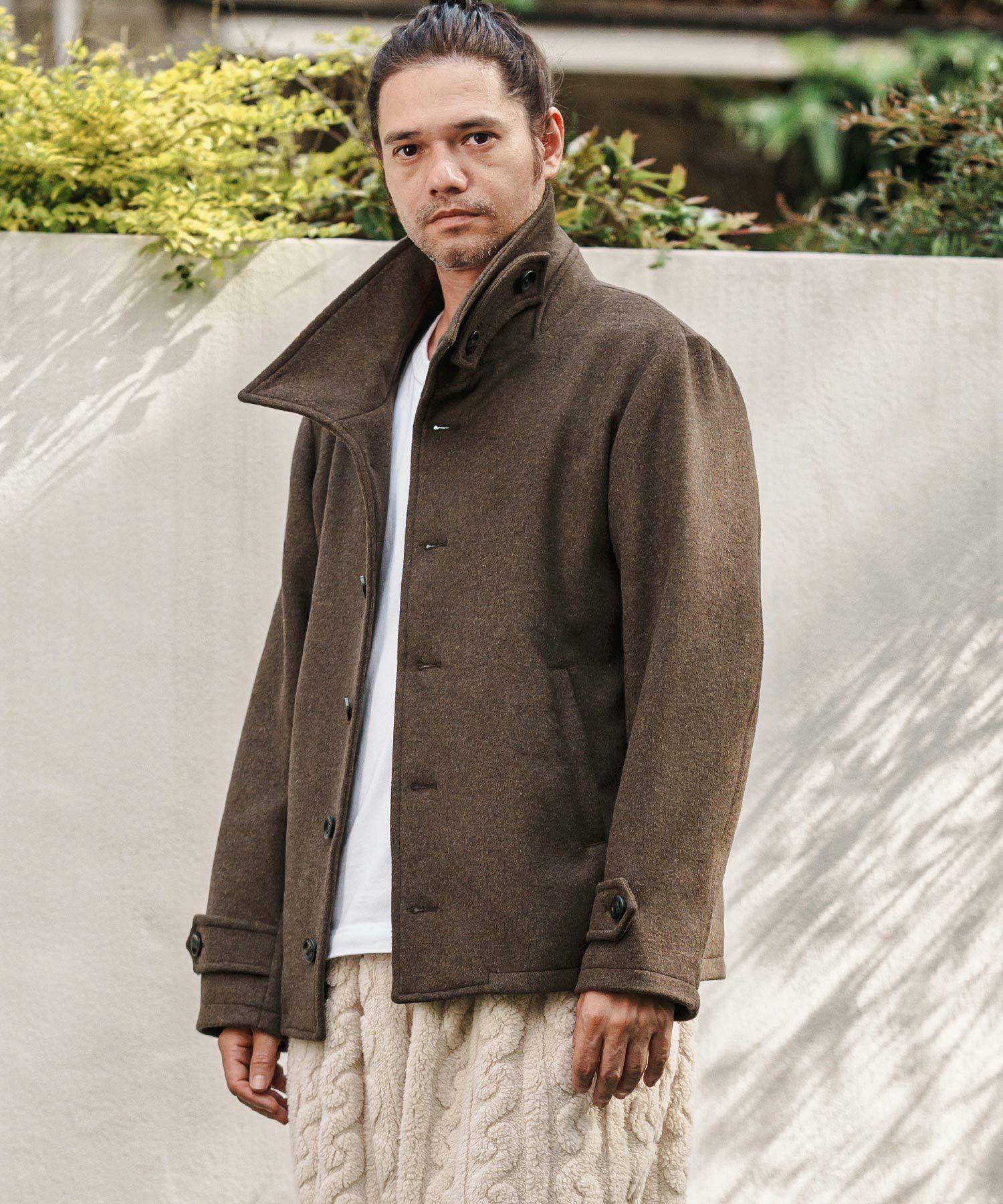 CAMBIO(カンビオ)】 メルトンシングルPコート(CMB-R0160) | CAMBIO